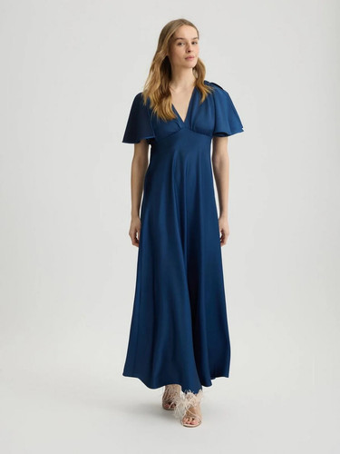 Abito blu raso liu - blu,