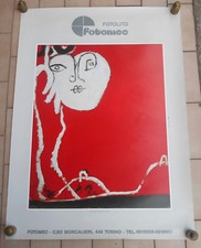 OSVALDO LICINI POSTER MANIFESTO AFFICHE FOTOLITO CM. 86 X 61,5