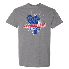 Olanda Bici - Maglietta Ciclismo Sport Estivi - Grafite Erica