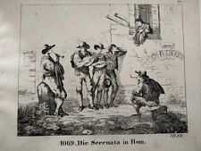 1830 Litografia serenata a