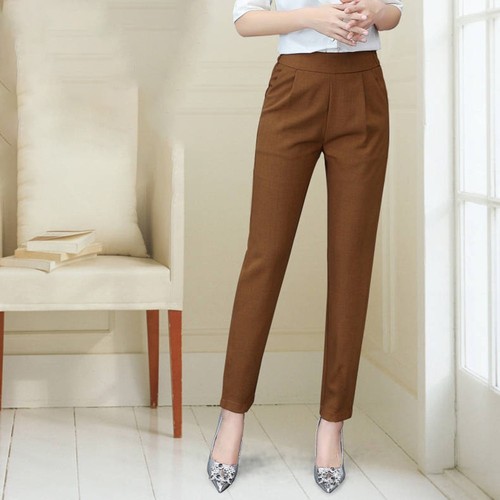 Pantaloni donna vita - , tinta