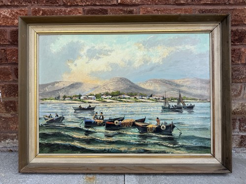 Grande dipinto olio - , impasto