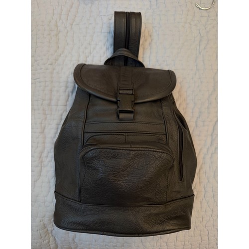 Zaino nero vera pelle - zaino,