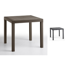 DALLAS - Tavolo rattan 80x80