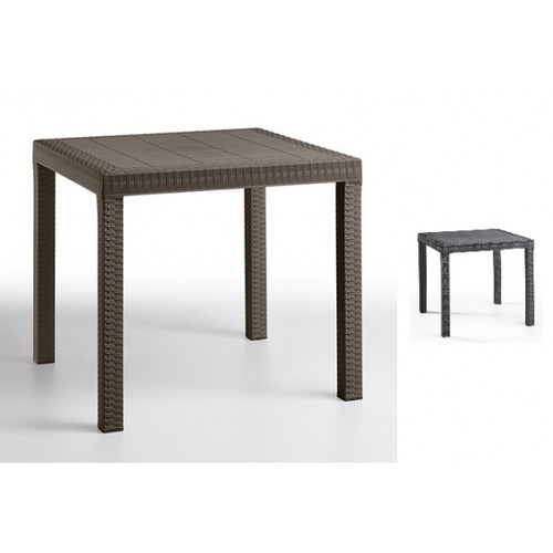 Dallas tavolo rattan 80x80 - dallas,