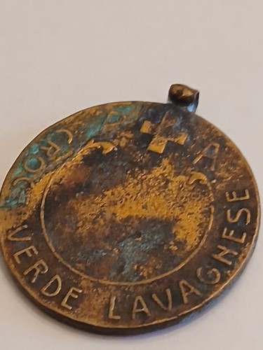 Medaglia croce verde lavagnese - croce,