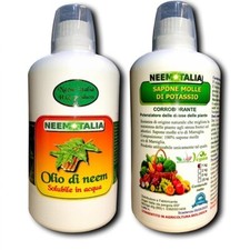 Olio di Neem Solubile + Sapone Molle | Orto Serra Afidi Acari Insetti Fogliari