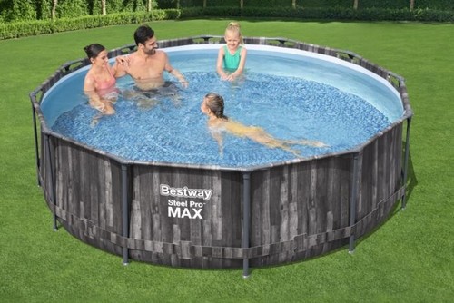 Piscina bestway steel pro max - steel,
