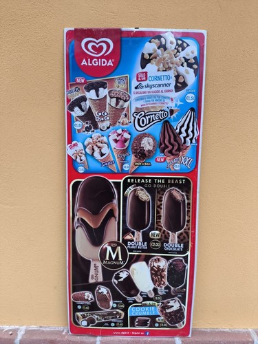 Tabella insegna gelati algida - tabella,