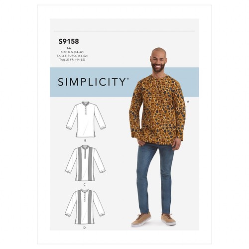 Simplicity 9158 uomo camicie - simplicity,
