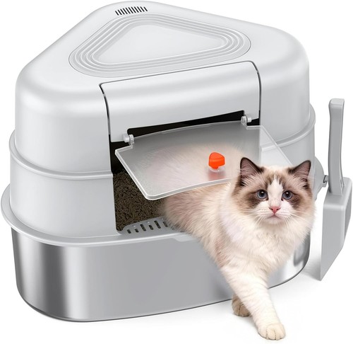 Lettiera per gatti angolare - gatti,