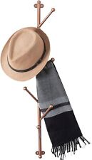 Appendiabiti moderno da parete rame metallo 6 ganci ingresso e cappello albero