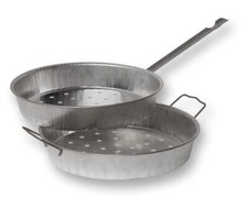 Padella per Castagne Caldarroste con 2 Manici in Ferro 26 cm