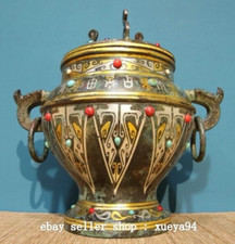 Vaso vaso orecchio drago gemme