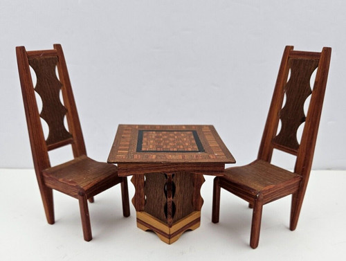 Scacchiera legno intarsiato - in,