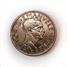 STRANA MONETA REGNO D'ITALIA RE VITTORIO EMANUELE III°  20 LIRE