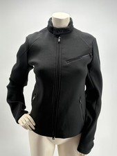 Ralph Lauren Giacca Donna Nera Made in Italy Viscosa Nylon Elastan Taglia XS/S