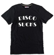 T-shirt stampa DISCO SUCKS