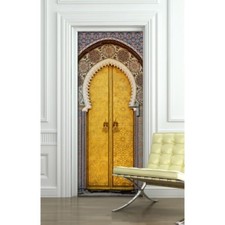 PORTA PERSONALIZZATA DECORAZIONI ARREDAMENTO EFFETTO LEGNO ANTICO DESIGN MODERNO
