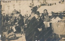 1900 VENEZIA Mercato rionale bancarelle Cartolina fotografica