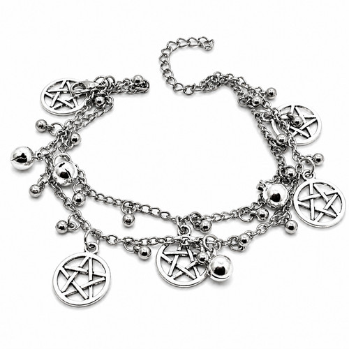 Bracciale pentacolo doppia - bracciale,