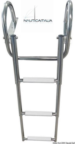 Scaletta telescopica inox - inox, 3