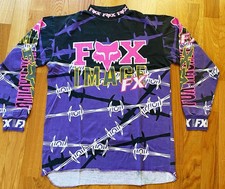 Rare 1992 FOX Barb Wire motocross Jersey vintage Mx maglia epoca JT barbed