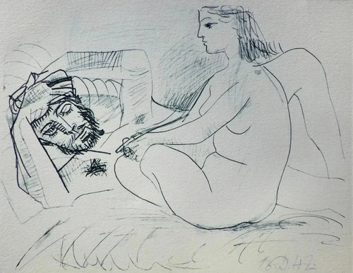 Pablo picasso modello nudo - pablo, picasso: