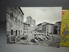 Cartolina Massa Marittima Piazza Garibaldi Macchine Corriera Formato Grande 