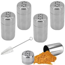 RXKFIGX Mini Spargisale in Acciaio Inox Saliera e Pepiera 4 Pcs Set di (f0C)