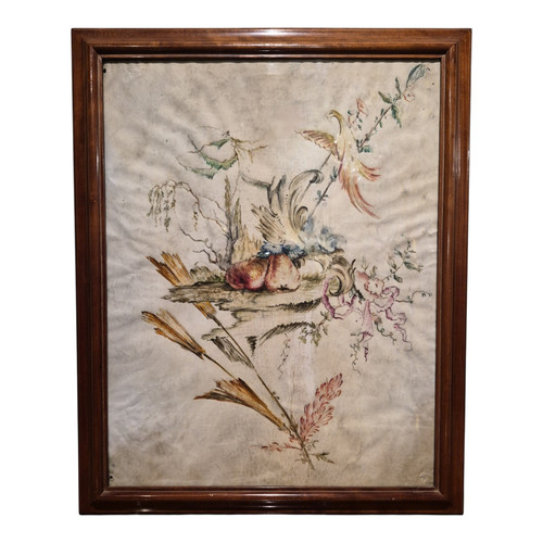 Natura morta con uccello - ,