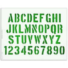 Stencil alfabeto blocco - stencil,