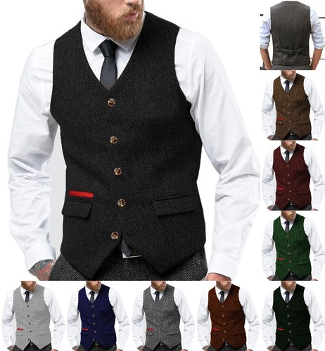Gilet uomo tweed - , lana