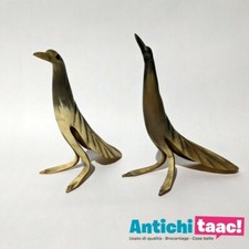 coppia uccelli realizzati in corno