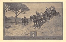 C5906) PISA, 7 REGGIMENTO ARTIGLIERIA DA CAMPAGNA. ILLUSTRATORE GIOLI. VIAGGIATA