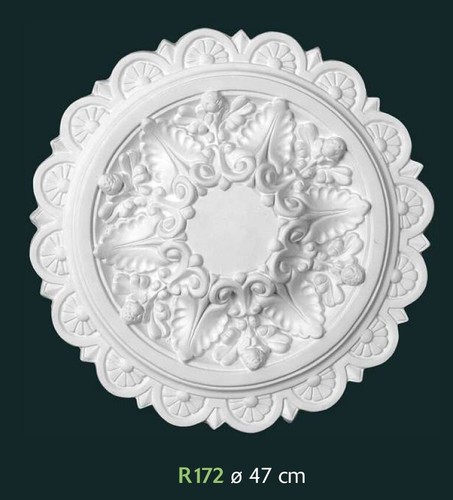 Rosone gesso bianco per - bianco,
