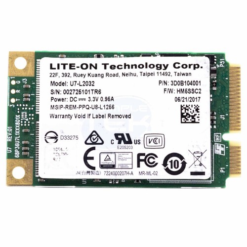 Lite l2032 ssd - lite-on, msata