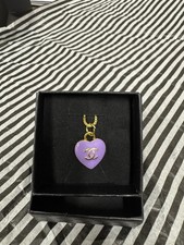 Collana Chanel Viola con Logo