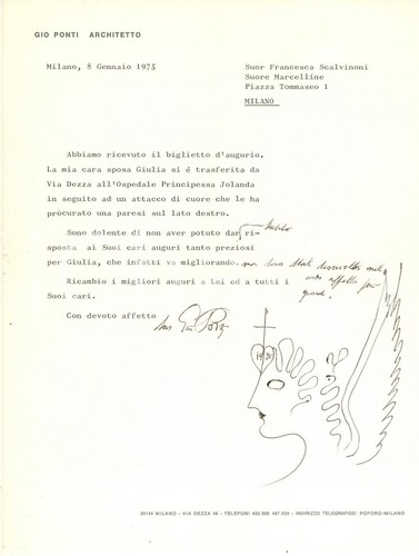 1975 milano lettera - milano, gio