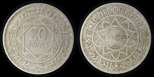 Marocco 1947 franchi - marocco,