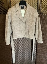 ZARA TWEED JACKET WITH POCKETS