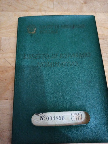 Libretto risparmio 1970 - risparmio,
