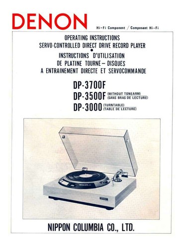 Denon 3700f giradischi - dp-3700f,