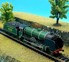 HO Gauge Vintage Steam Locomotive Train Model Railway Engine + Tender