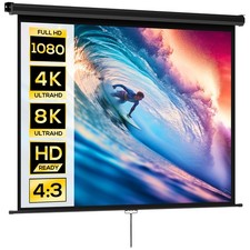 HOMCOM Telo per Proiettore 84"