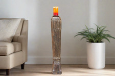Antique Carved Column Candle
