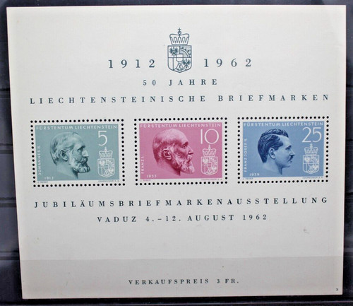 Liechtenstein 1962 esposizione - liechtenstein,