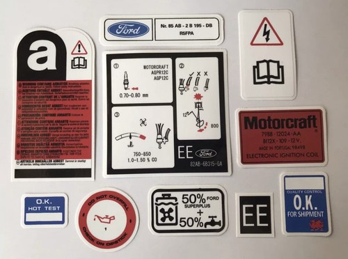 Set adesivi vano - motore, ford