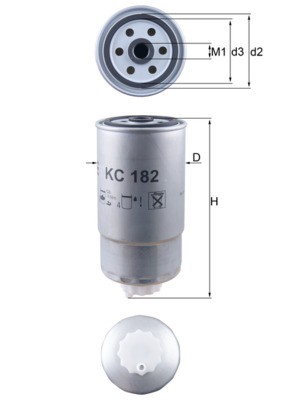 Filtro carburante mahle 182 - mahle,