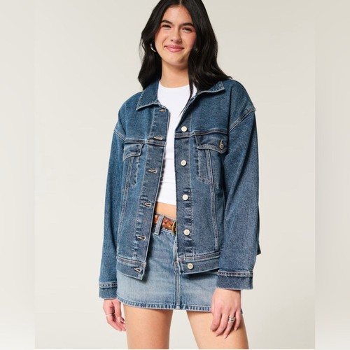 Hollister denim button - hollister, front